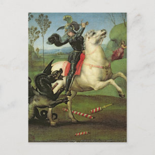 St. George Struggling met de Draak Briefkaart