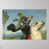 St. George Struggling met de Draak Poster (Voorkant)