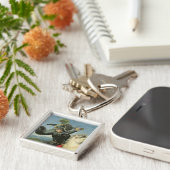 St. George Struggling met de Draak Sleutelhanger (Zijkant)