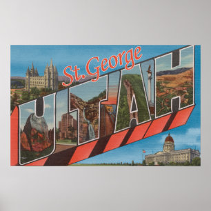 St. George, Utah - Grote letterscènes Poster