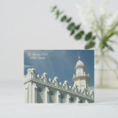 St. George, Utah LDS Temple Briefkaart (Staand voorkant)