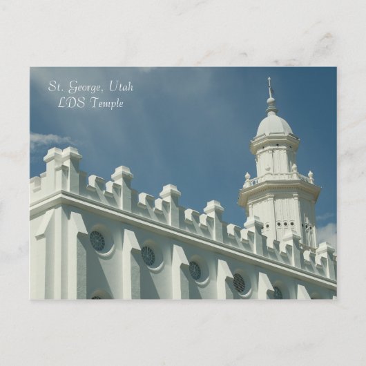 St. George, Utah LDS Temple Briefkaart (Voorkant)