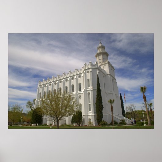St. George, Utah LDS Temple Poster (Voorkant)