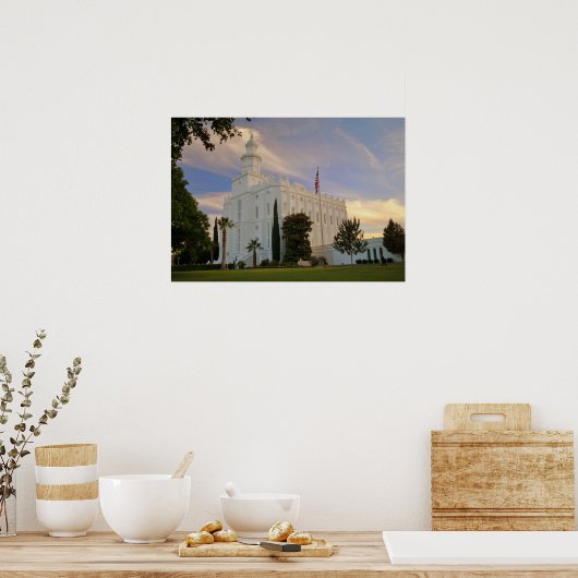 St. George Utah, LDS Temple Poster (Keuken)