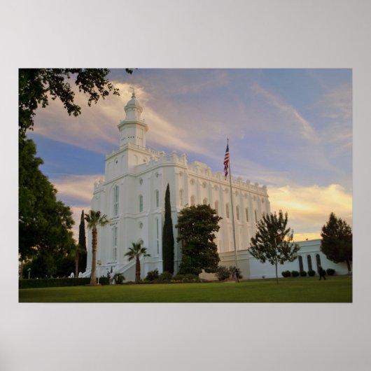 St. George Utah, LDS Temple Poster (Voorkant)
