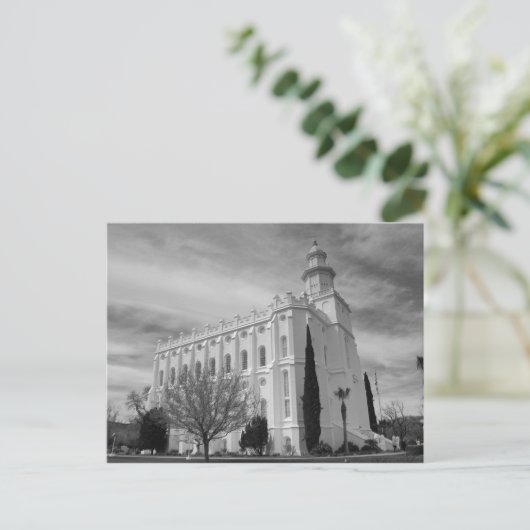 St. George Utah Mormon Temple Briefkaart (Staand voorkant)
