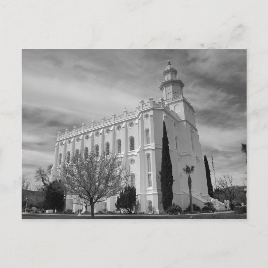 St. George Utah Mormon Temple Briefkaart (Voorkant)