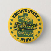 St. George, Utah Ronde Button 5,7 Cm (Voorkant)