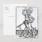 St. George, van het "Liber Chronicarum" Briefkaart (Voorkant / Achterkant)