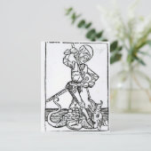 St. George, van het "Liber Chronicarum" Briefkaart (Staand voorkant)