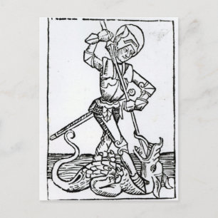 St. George, van het "Liber Chronicarum" Briefkaart