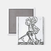 St. George, van het "Liber Chronicarum" Magneet (Voorkant / Achterkant)