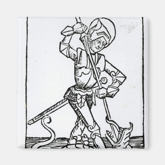St. George, van het "Liber Chronicarum" Magneet (Voorkant)