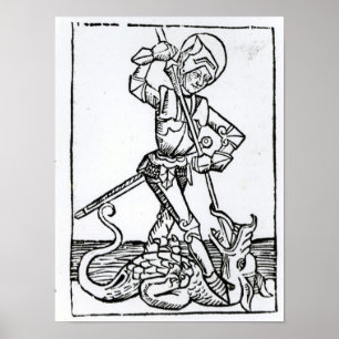 St. George, van het "Liber Chronicarum" Poster