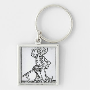 St. George, van het "Liber Chronicarum" Sleutelhanger