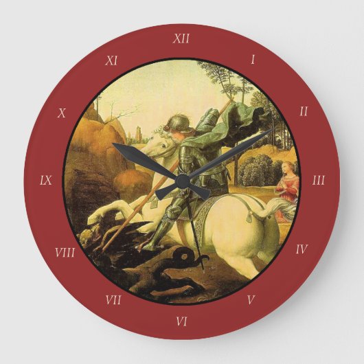 St. George van Raphael "en de Draak" (circa 1505) Grote Klok (Voorkant)