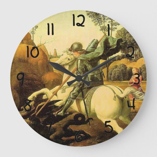 St. George van Raphael "en de Draak" (circa 1505) Grote Klok (Voorkant)