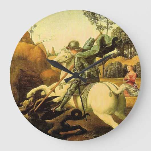St. George van Raphael "en de Draak" (circa 1505) Grote Klok (Voorkant)