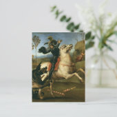 St George vecht de draak Briefkaart (Staand voorkant)