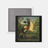St. George vecht tegen de draak Magneet (Voorkant / Achterkant)