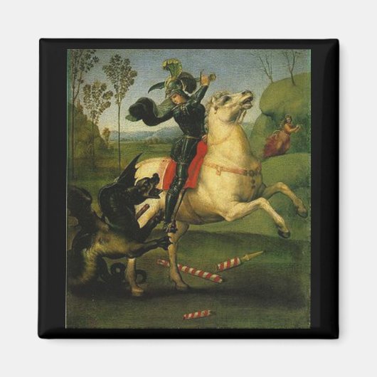St. George vecht tegen de draak Magneet (Voorkant)
