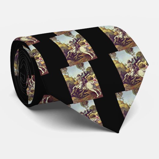 St. George vecht tegen de draak van Raffael Stropdas (Opgerold)