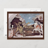 St. George vecht tegen de draak van Uccello Paolo Briefkaart (Voorkant / Achterkant)