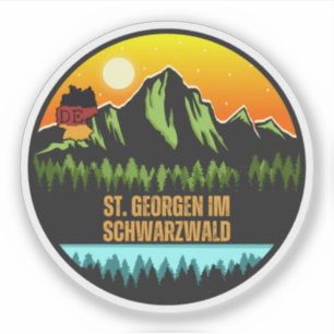 St. Georgen im Schwarz, Baden-Württemberg Duitslan Sticker