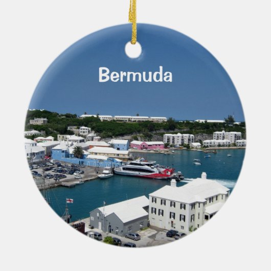 St. Georges, Bermuda Keramisch Ornament (Achterkant)