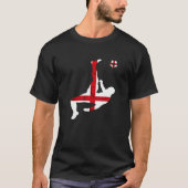 St George's Cross Rugby Team Engelse vlag Engels T-shirt (Voorkant)