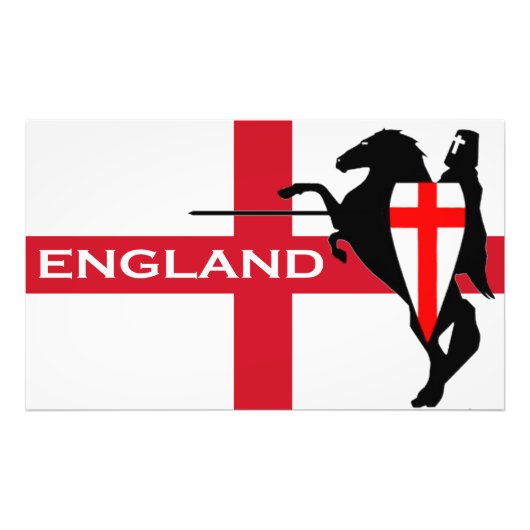 St. George's Day England Flag Art Poster (Voorkant)
