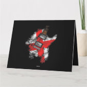 St Georges Day Guitar England Vlag Musicus Kaart (Achterkant)