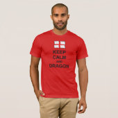 St Georges Day KEEP CALM and DRAGON T-shirt (Voorkant volledig)