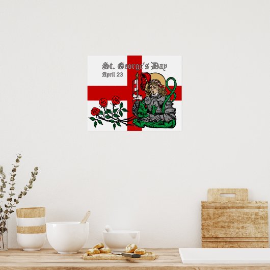St. George's Day Poster (Neurenberg-versie) (Keuken)