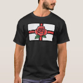 St. George's Day Roos Engelse vlag T-shirt (Voorkant)