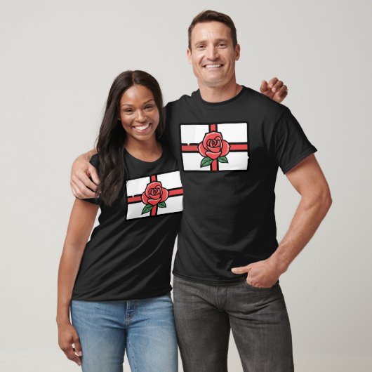 St. George's Day Roos Engelse vlag T-shirt (Unisex)