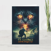 St Georges Day, Saint George en de draak Kaart (Voorkant)