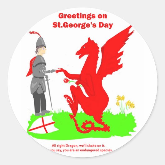 St.George's Day stickers (Voorkant)