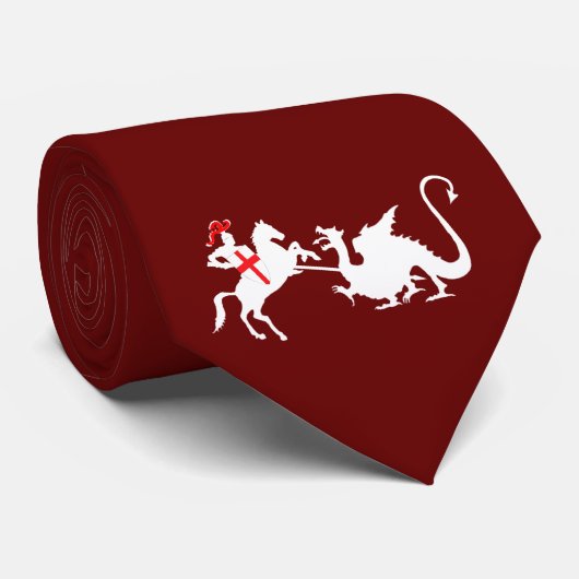 St George's day Stropdas (Opgerold)