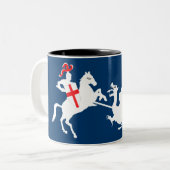 St. George's Day Tweekleurige Koffiemok (Voorkant links)