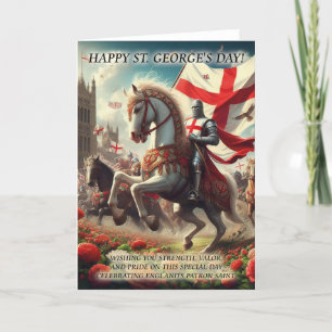 St. George's Day Wenskaart Kaart
