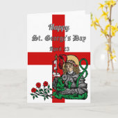 St. George's Day Wenskaart (Neurenberg-versie) Kaart (Gele Bloem)