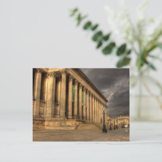 St Georges Hall, Liverpool Briefkaart (Staand voorkant)