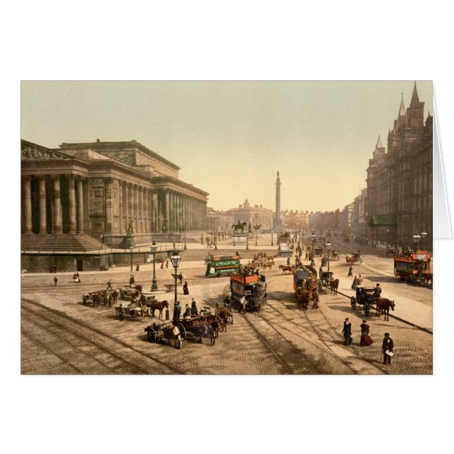 St. George's Hall, Liverpool, Merseyside, Engeland (Voorkant Horizontaal)