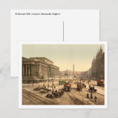 St. George's Hall, Liverpool, Merseyside, Engeland Briefkaart (Voorkant / Achterkant)