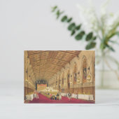St. George's Hall, Windsor Castle, 1838 (kleur ver Briefkaart (Staand voorkant)