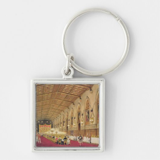 St. George's Hall, Windsor Castle, 1838 (kleur ver Sleutelhanger (Voorkant)