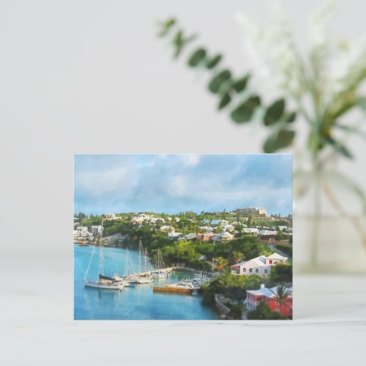 St. George's Harbour, Bermuda Briefkaart (Staand voorkant)