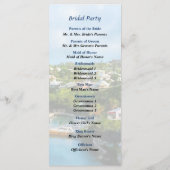 St. George's Harbour, Bermuda Wedding Programme Programmakaart (Achterkant)