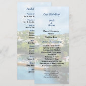 St. George's Harbour, Bermuda Wedding Programme Programmakaart (Voorkant / Achterkant)